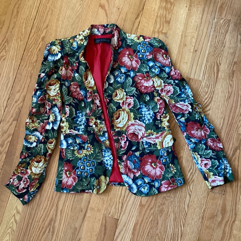 Floral blazer
